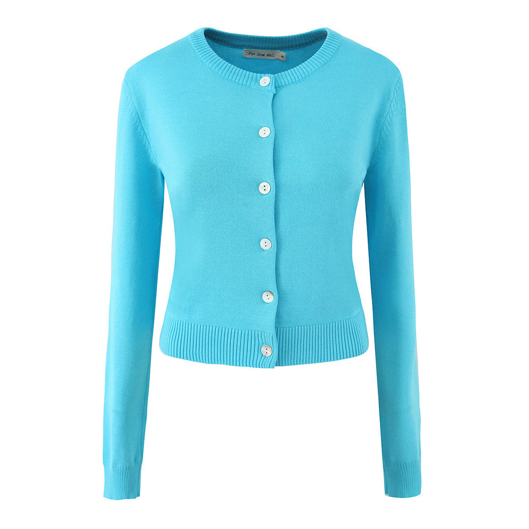 Damen Strickjacke mit eleganten Knöpfen und figurfreundlichem Schnitt Drune