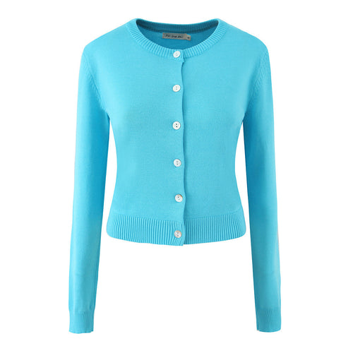 Damen Strickjacke mit eleganten Knöpfen und figurfreundlichem Schnitt Drune