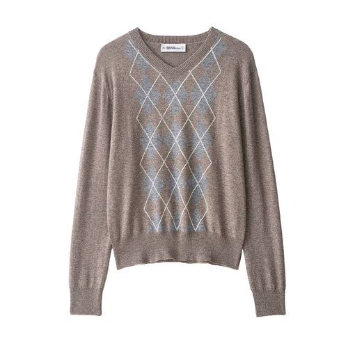 Damen Pullover mit elegantem Rautenmuster Drune