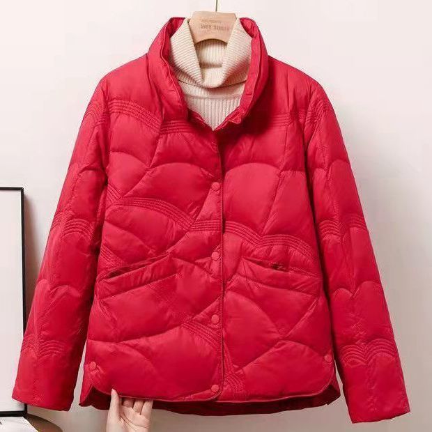 Damen Stepp-Thermo-Blouson mit hochgeschlossenem Kragen und dekorativer Wellensteppung Drune