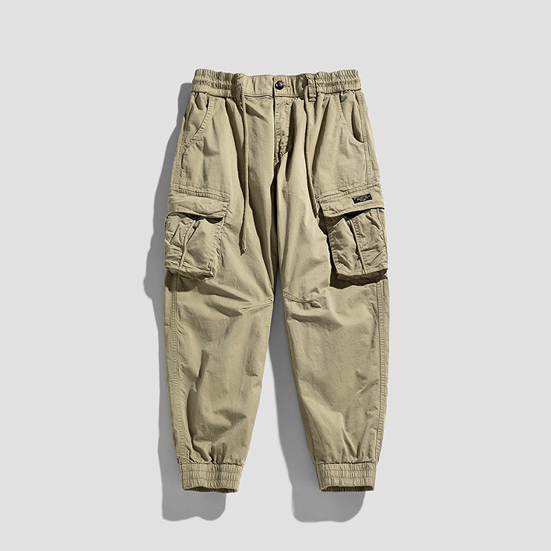 Herren Cargo-Joggerhose im Utility-Look mit elastischem Bund, Multifach‑Taschen und gerippten Knöcheln Drune