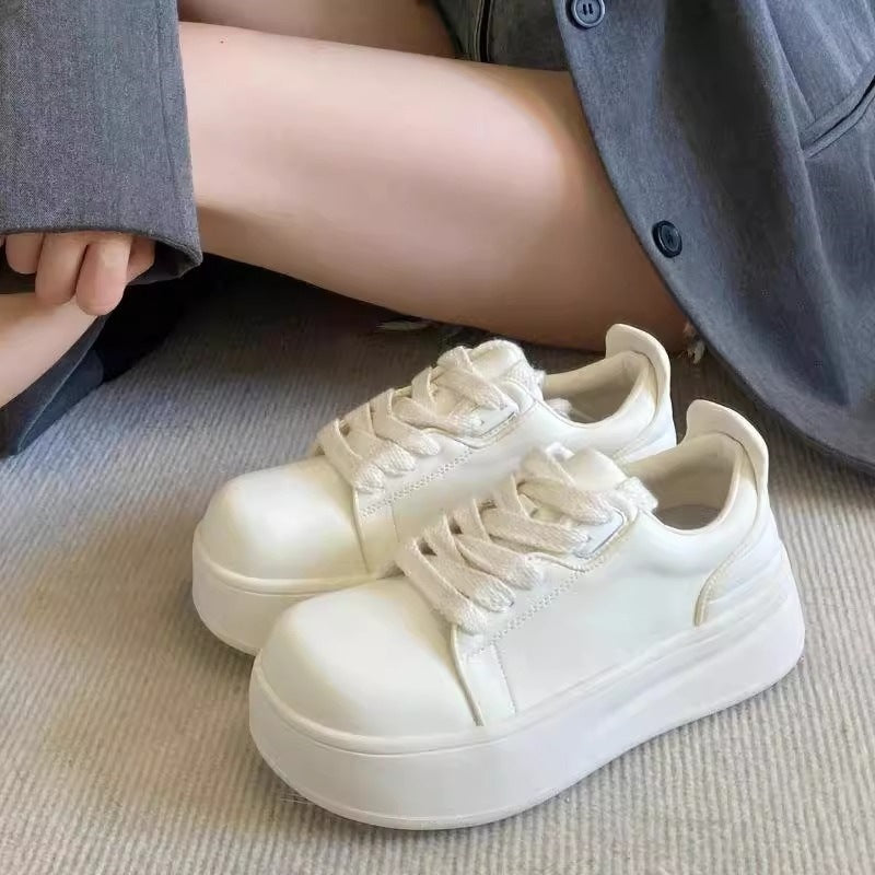 Damen Komfortable Plateau-Sneaker mit atmungsaktivem Obermaterial Drune