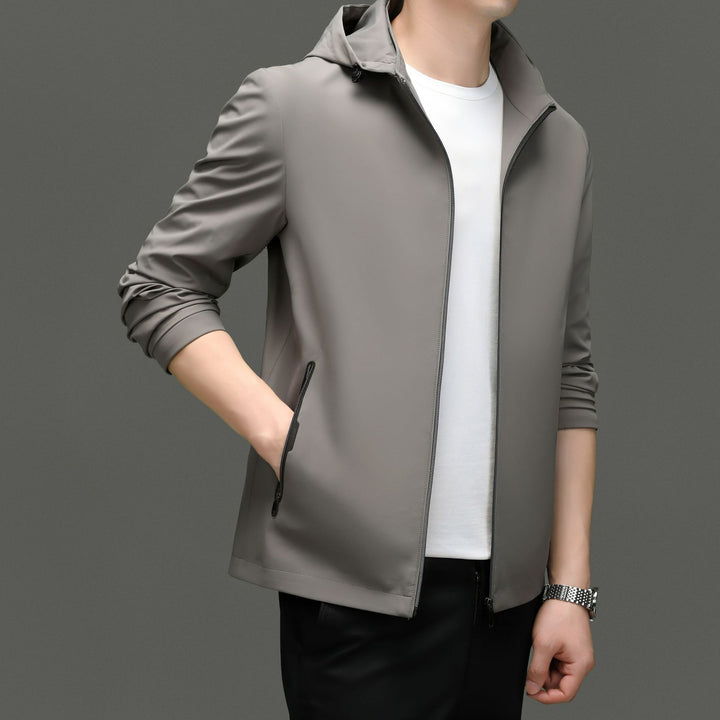 Herren Funktionsjacke mit atmungsaktiven Eigenschaften und praktischem Kapuzendesign Drune