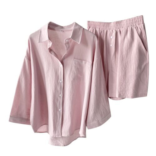 Damen Leichte Freizeit Zweiteiliges Loungewear Set Drune