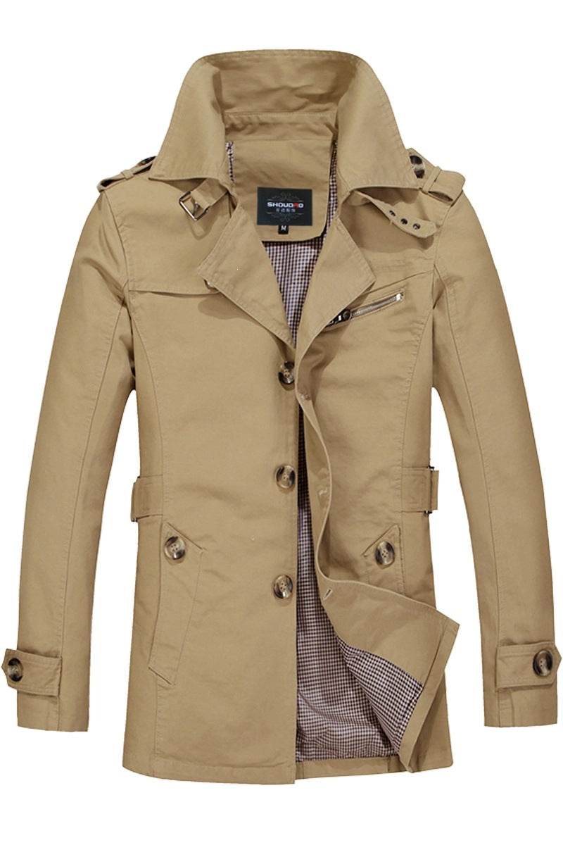 Herren Elegante Übergangsjacke mit praktischem Stehkragen Drune