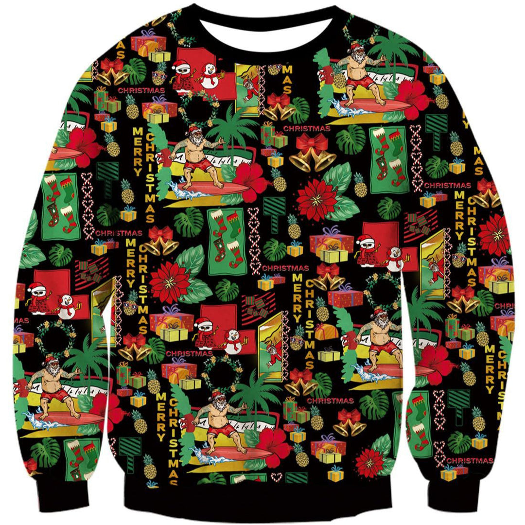 Damen Lustiger Sweatshirt mit einzigartigem Katzenmotiv Drune