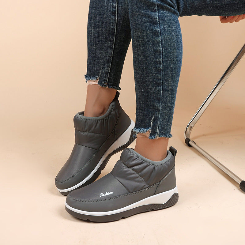Damen Gepolsterte Slip-On Winter-Booties mit Keilsohle Drune