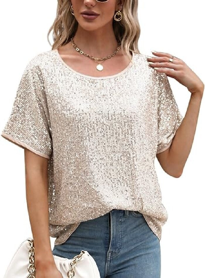 Damen Funktionsshirt mit eleganten Pailletten und lässigem Schnitt Drune