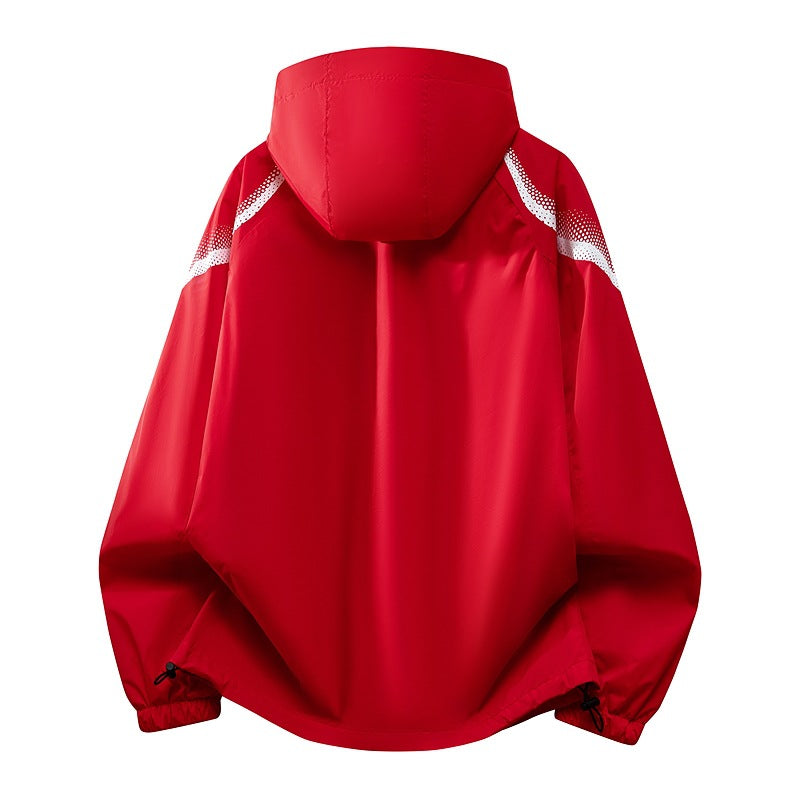 Herren Leichte Funktionsjacke mit Kapuze Drune