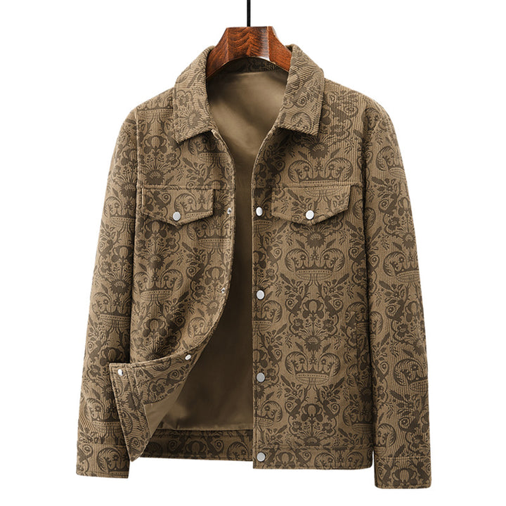 Damen Elegante Utility-Jacke mit floralem Muster Drune