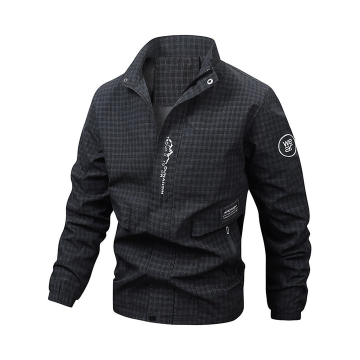 Herren Multifunktionale Windjacke mit hohem Kragen Drune