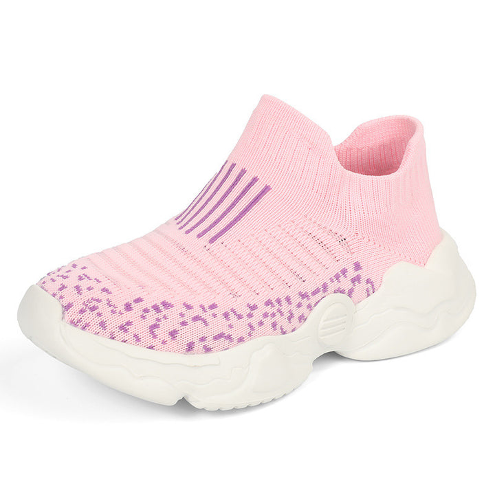 Damen nan atmungsaktiver Strick-Sneaker mit sockenähnlichem Schaft und dämpfender Plateau-Sohle Drune