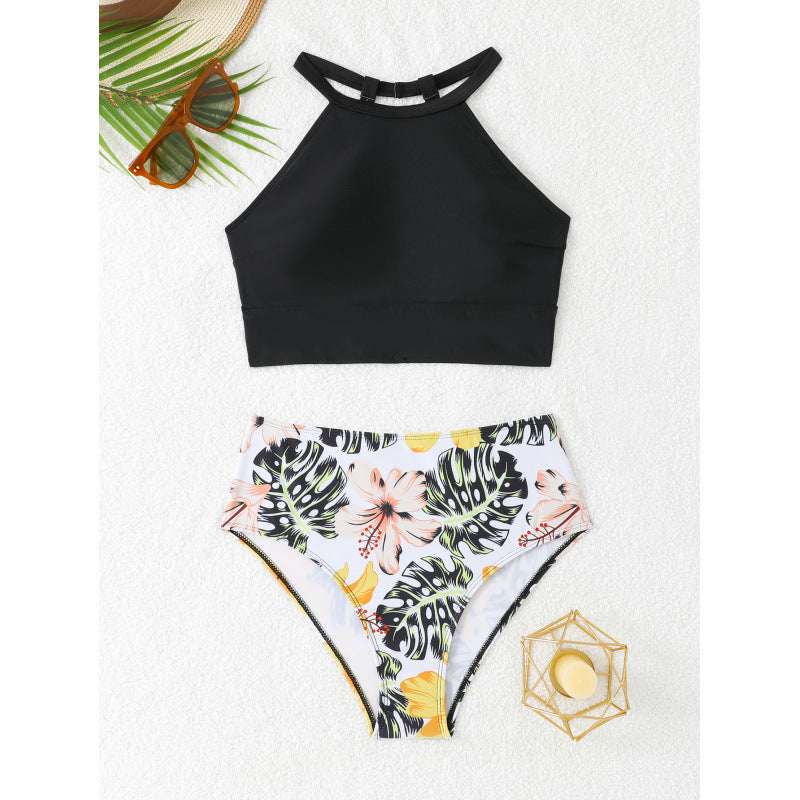 Damen Sportliches High-Waist Bikini-Set Drune