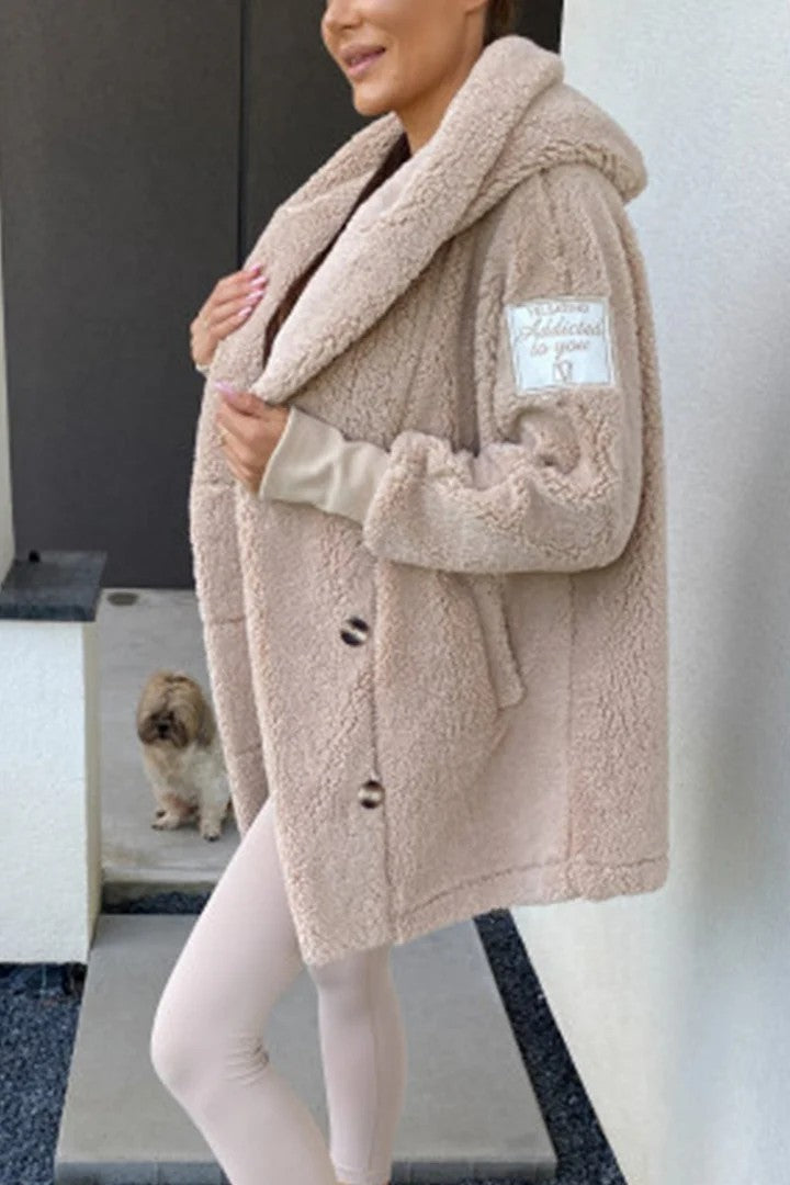 Damen Oversized Teddyjacke Drune