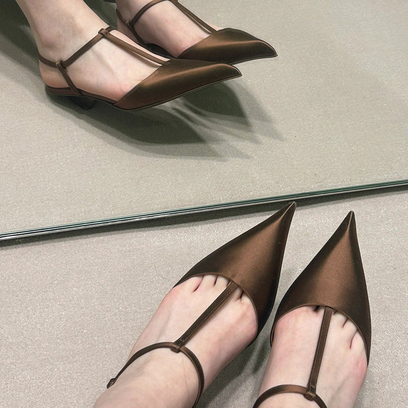Damen Slingback Pumps mit elegantem Faltendesign und modischem Schnitt Drune