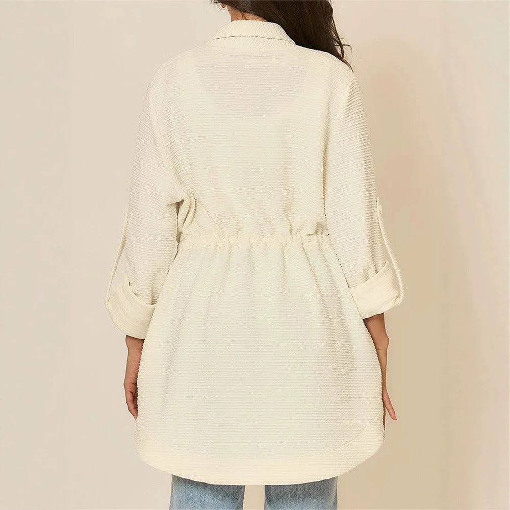 Damen Lässige und elegante Longcardigan Drune