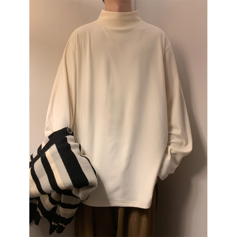 Herren Lässiger Rollkragen Pullover Drune