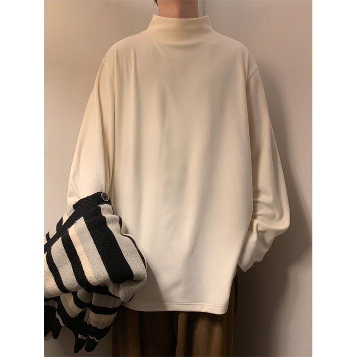 Herren Lässiger Rollkragen Pullover Drune