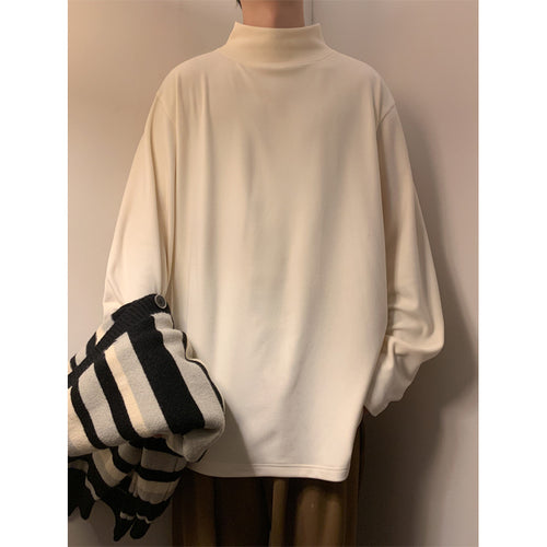 Herren Lässiger Rollkragen Pullover Drune