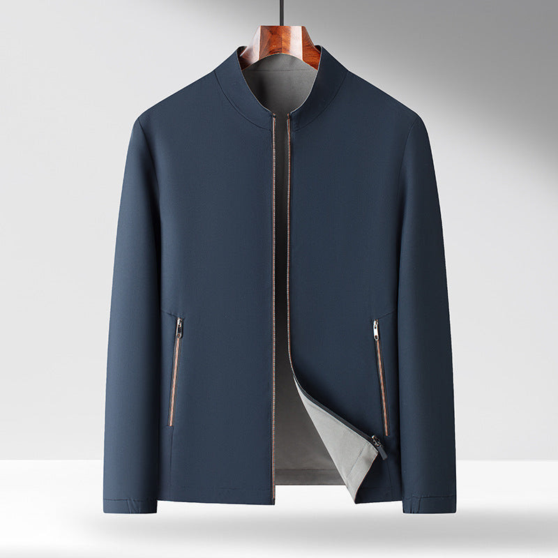 Herren elegante Übergangsjacke mit praktischem Stehkragen und seitlichen Reißverschlusstaschen Drune