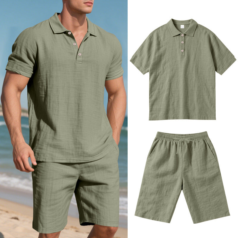 Herren hochwertiges Freizeit-Set mit atmungsaktiver Textur Drune