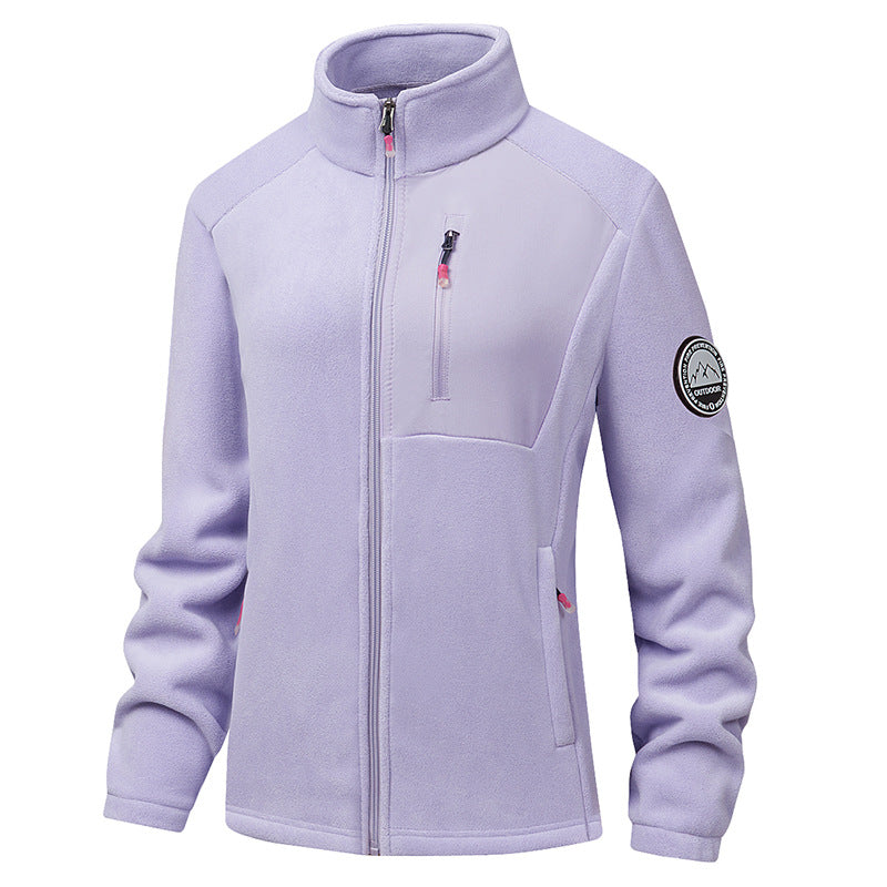 Herren Bequeme Fleecejacke mit Stehkragen Drune
