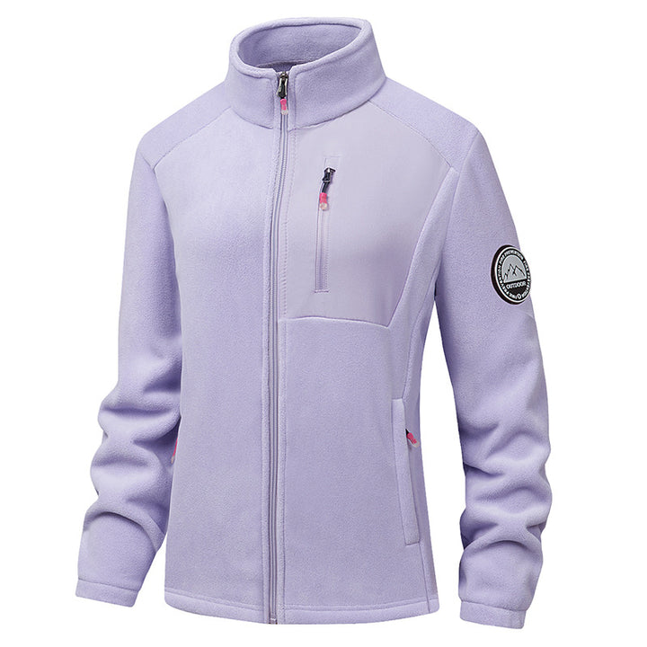 Herren Bequeme Fleecejacke mit Stehkragen Drune