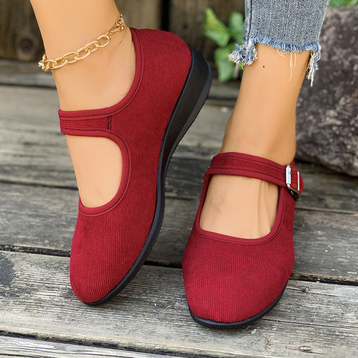 Damen Elegante und komfortable Mary Jane Schuhe Drune