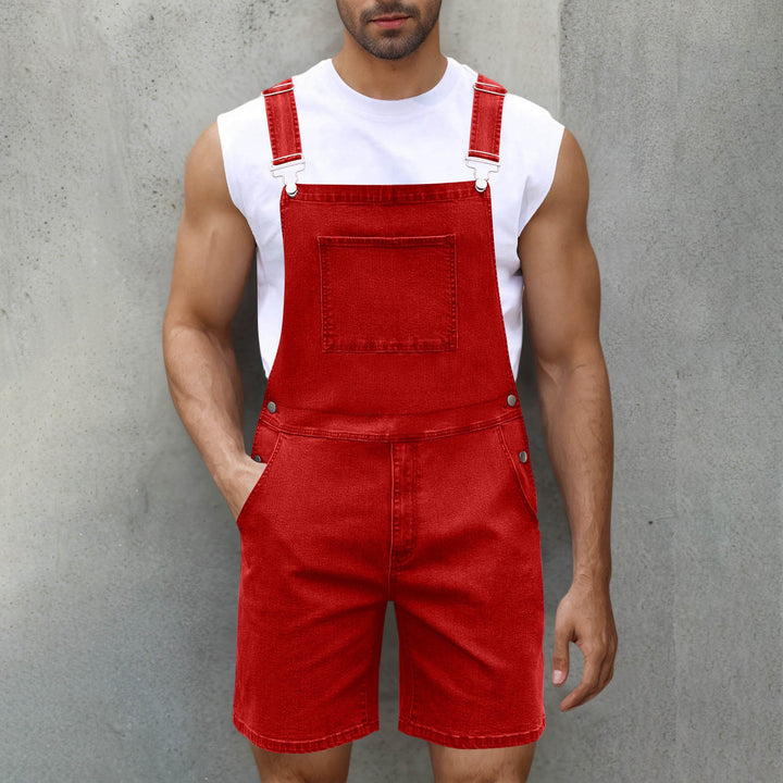 Herren Lässige Denim-Latzhose Drune