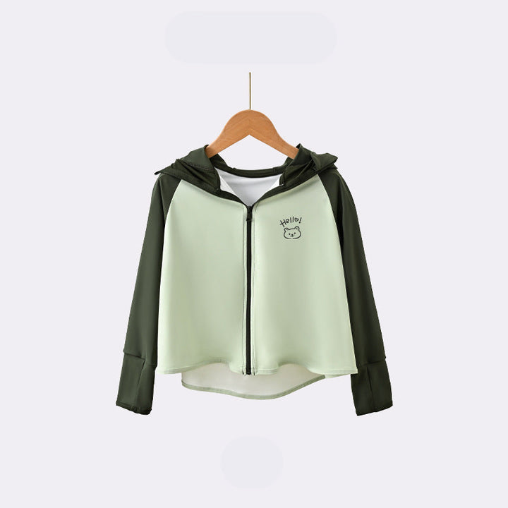 Kinder UV-Schutzjacke mit Kapuze und atmungsaktiven Eigenschaften Drune