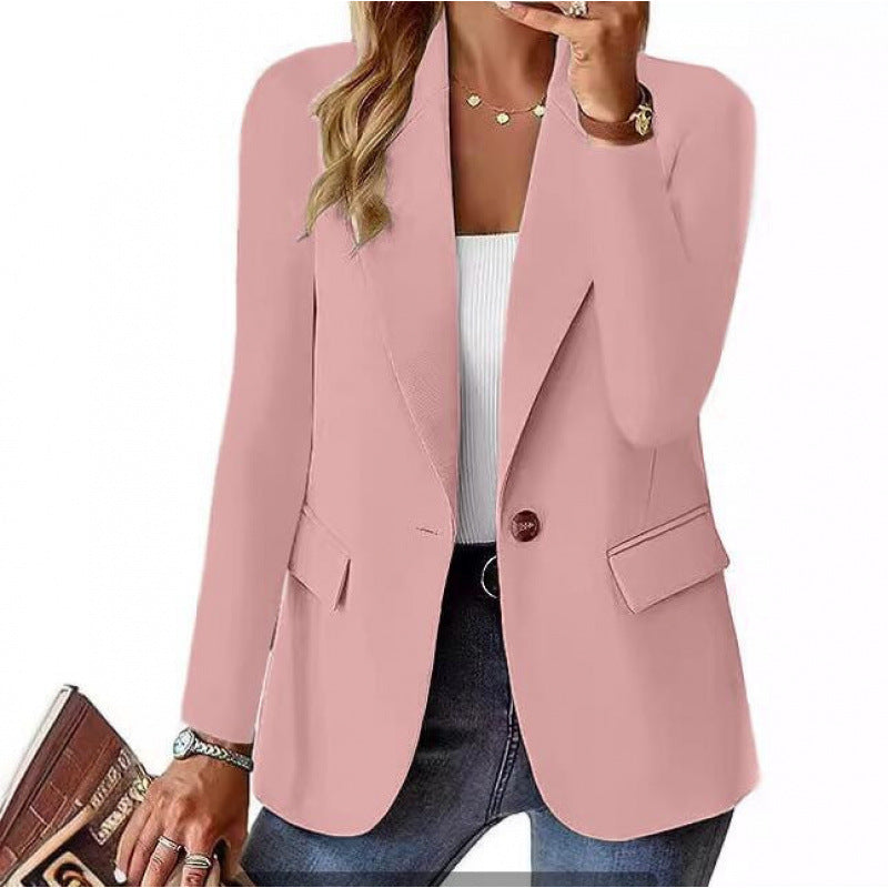 Damen Moderner Tailored Blazer mit elegante Knopfdetails Drune