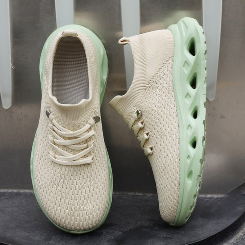 Unisex Atmungsaktive Strick-Sneaker mit sockenähnlichem Schaft und dämpfender Hohlsohle Drune