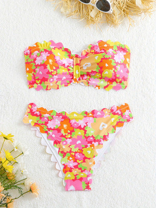 Damen Bikini-Set mit floralem Muster Drune