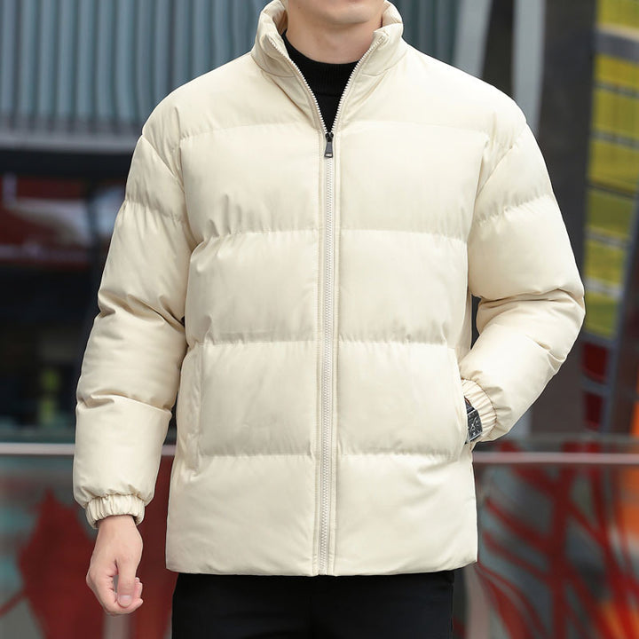 Herren Wattierte Kurzjacke mit Stehkragen, Thermofutter & elastischen Ärmelbündchen Drune