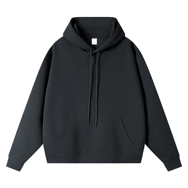 Unisex Oversize-Kapuzenpullover mit Kängurutasche und Rippbündchen Drune