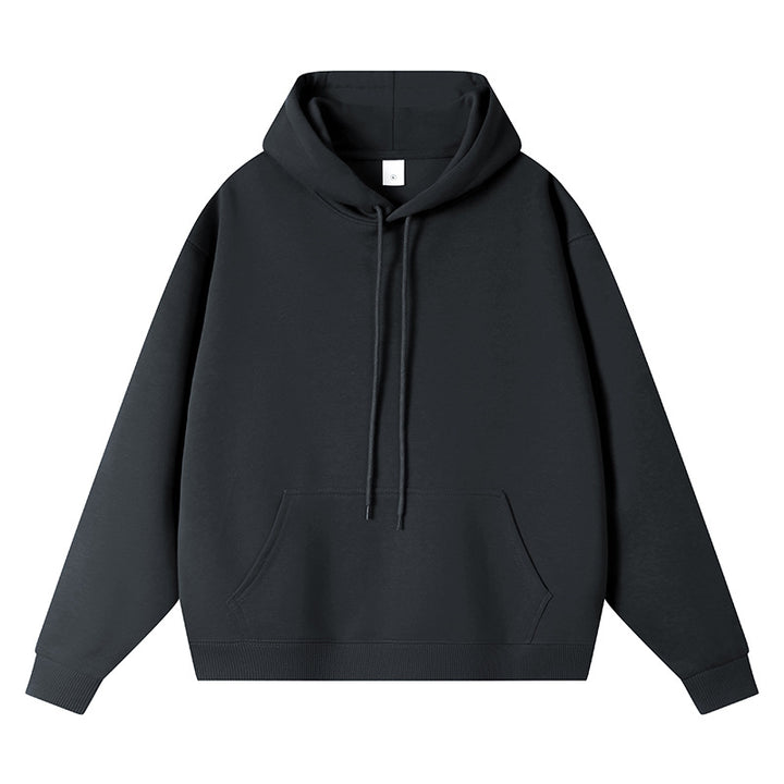 Unisex Oversize-Kapuzenpullover mit Kängurutasche und Rippbündchen Drune