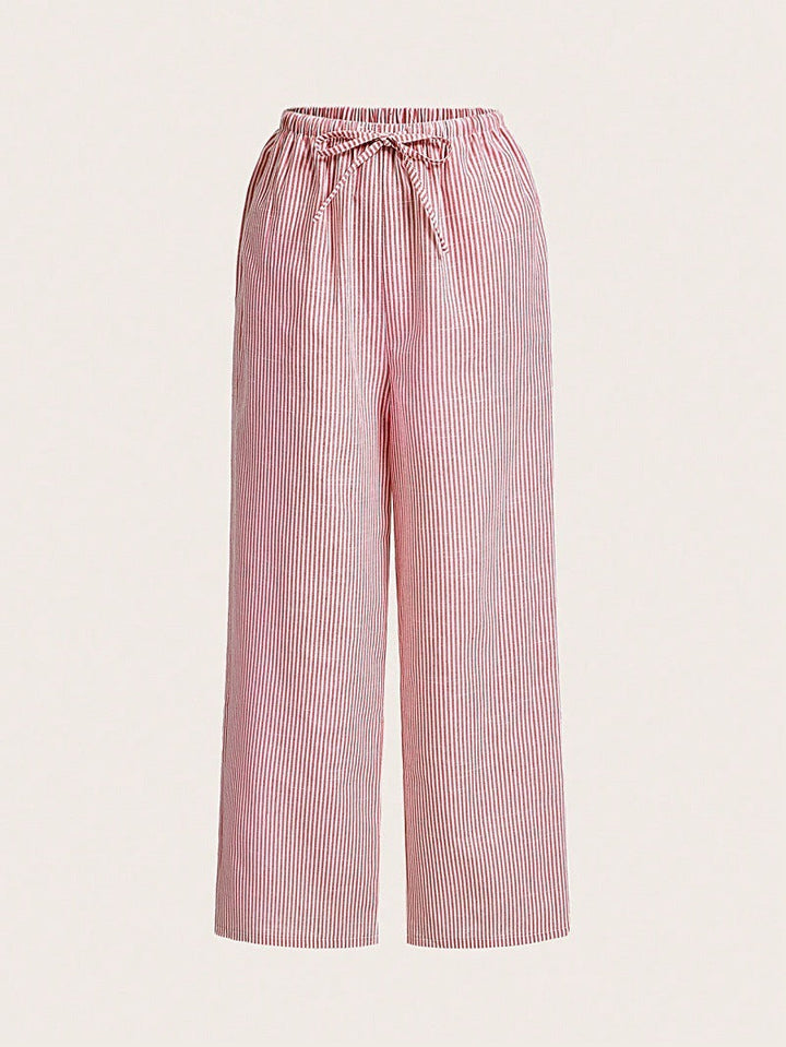 Damen Luftige Palazzo-Hose mit gemustertem Design Drune
