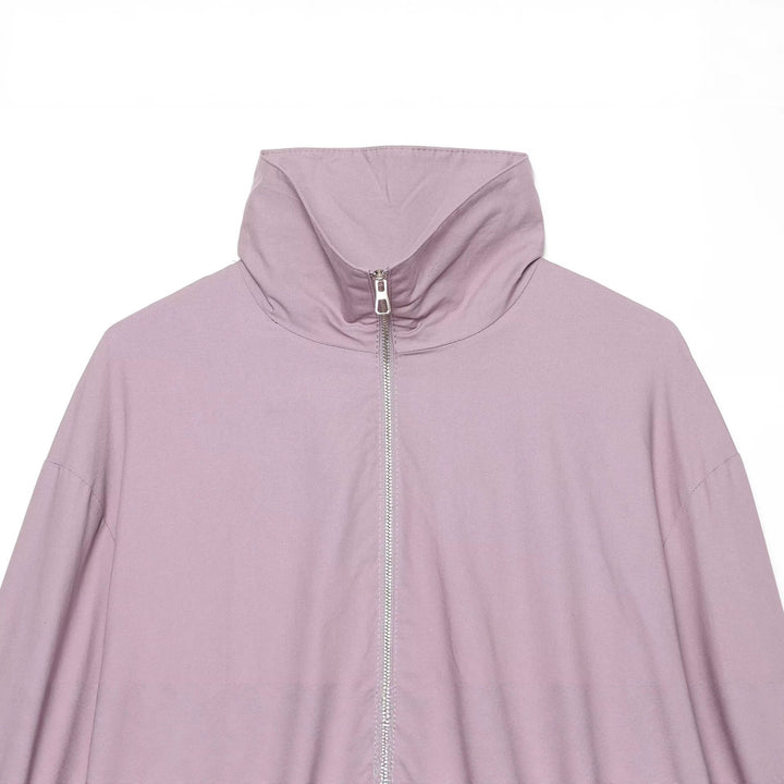 Damen Leichter Cropped Blouson mit hohem Stehkragen und elastischem Saum Drune