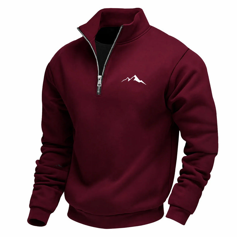 Herren Sweatshirt mit kurzem Reißverschluss Drune