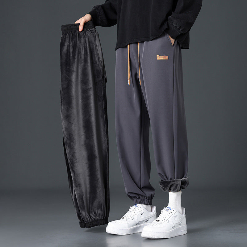 Herren Bequeme Fleece-Jogginghose mit praktischem Kordelzug