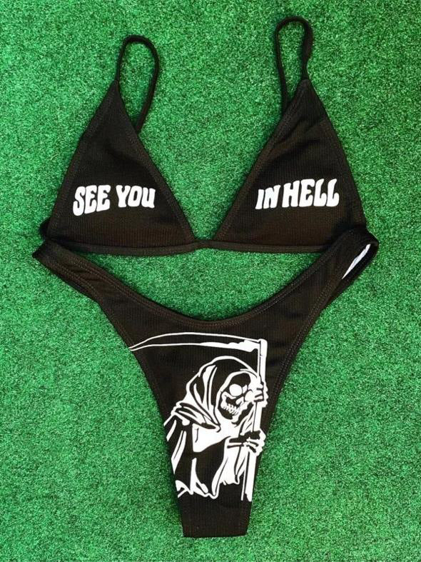 Damen Bikini-Set mit aufregendem Grafikdesign Drune