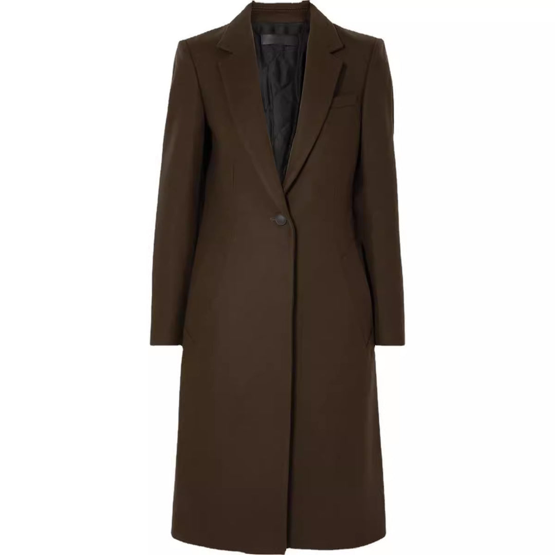 Damen Langmantel im schlanken Tailoring mit schmaler Silhouette Drune