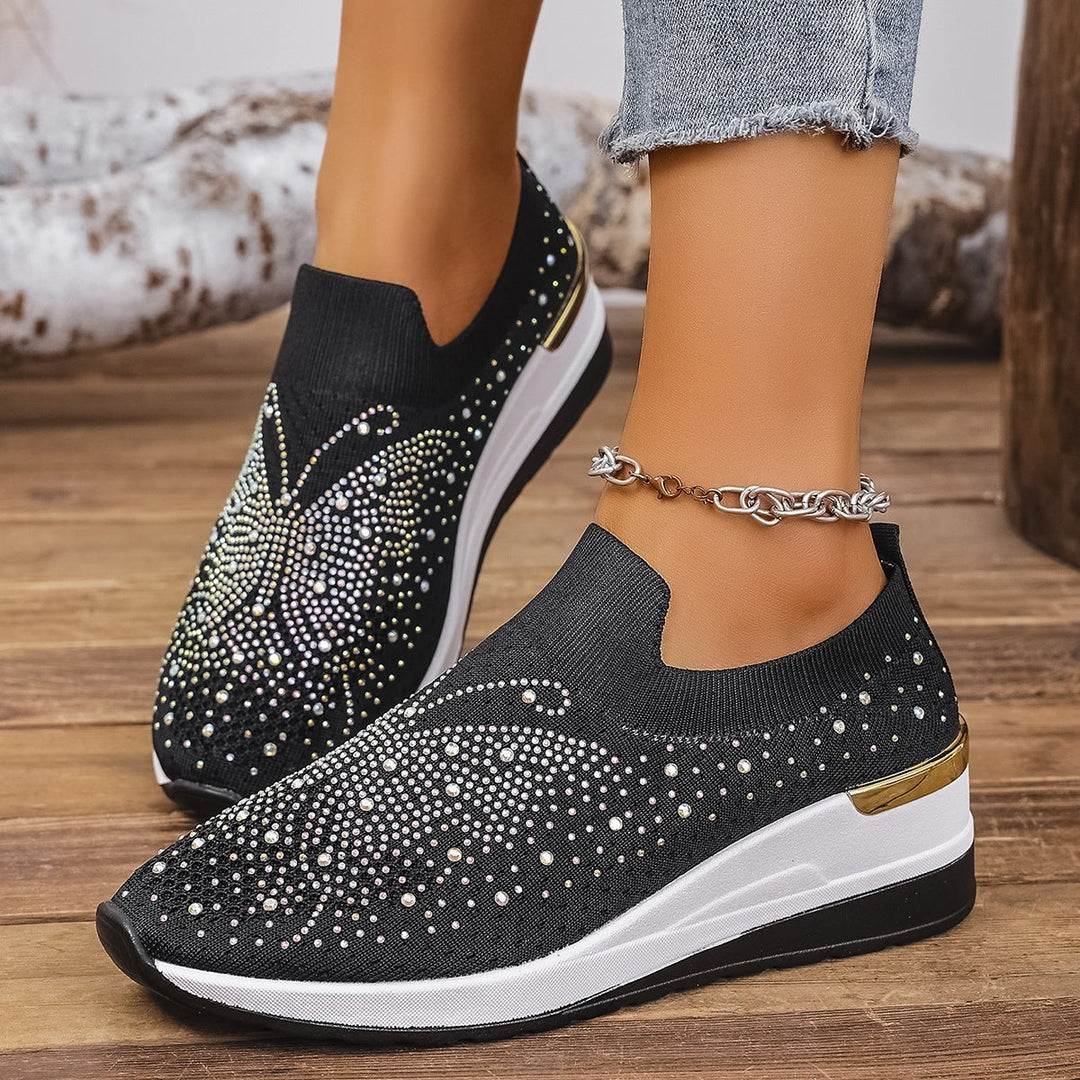 Damen Glitzernde Slip-On Sneaker Drune
