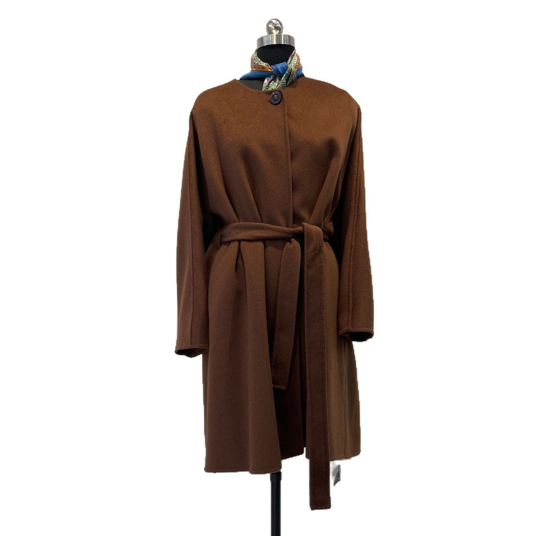 Damen Eleganter Gurtmantel Drune