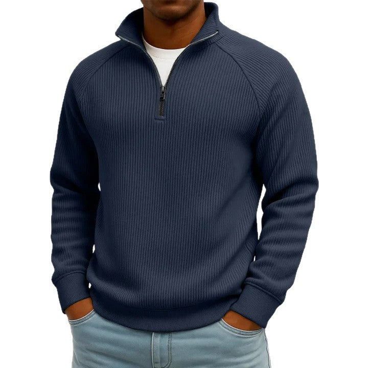 Herren Komfortabler Pullover mit Stehkragen Drune