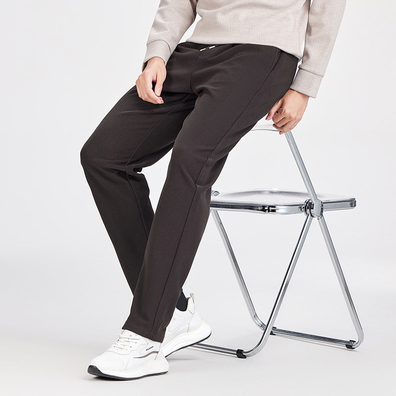 Herren Legere Jogginghose mit geradem Schnitt, elastischem Bund und umgeschlagenem Saum Drune