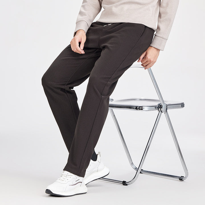 Herren Legere Jogginghose mit geradem Schnitt, elastischem Bund und umgeschlagenem Saum Drune