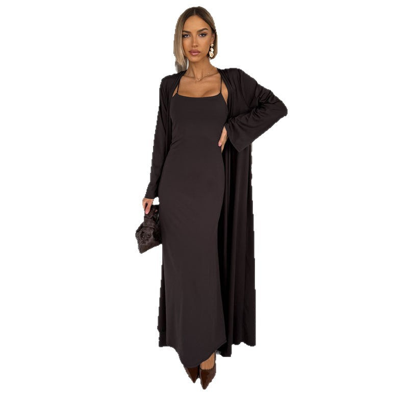 Damen Langes Maxikleid mit umschmeichelndem Schnitt Drune