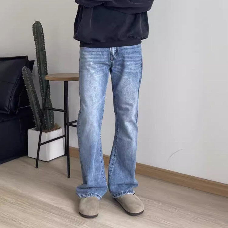 Herren Modische Bootcut Jeans Drune