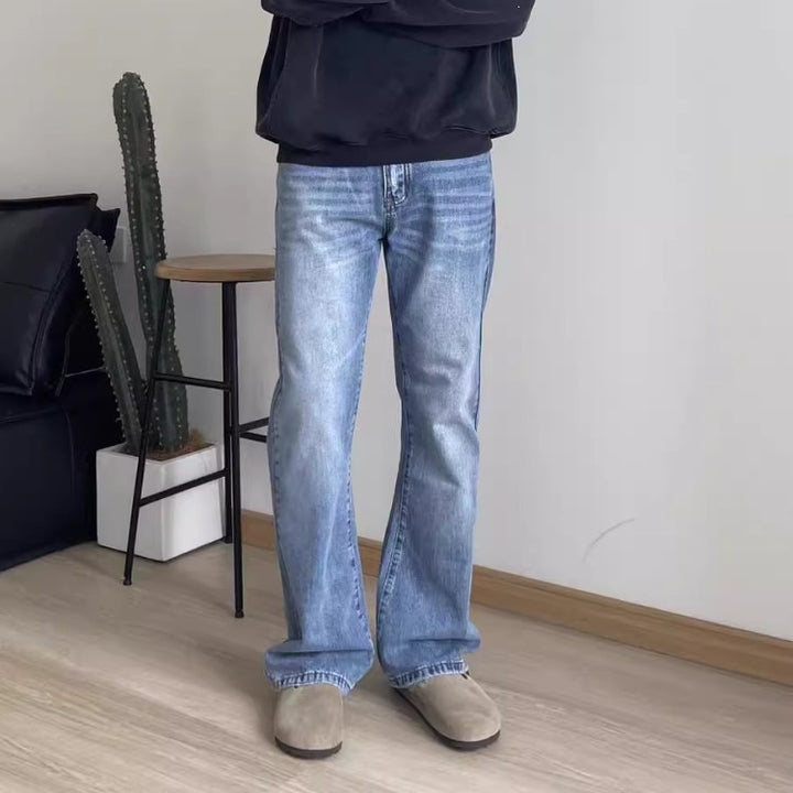 Herren Modische Bootcut Jeans Drune